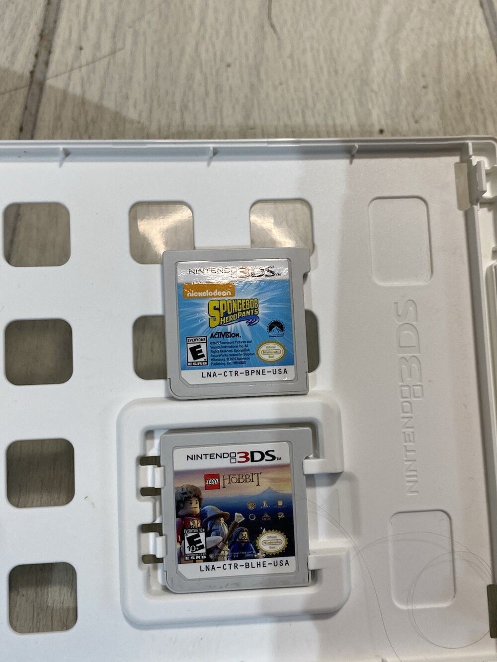 SpongeBob HeroPants Cartridge only (Nintendo 3DS 2015) & Lego Hobbit Cartridge